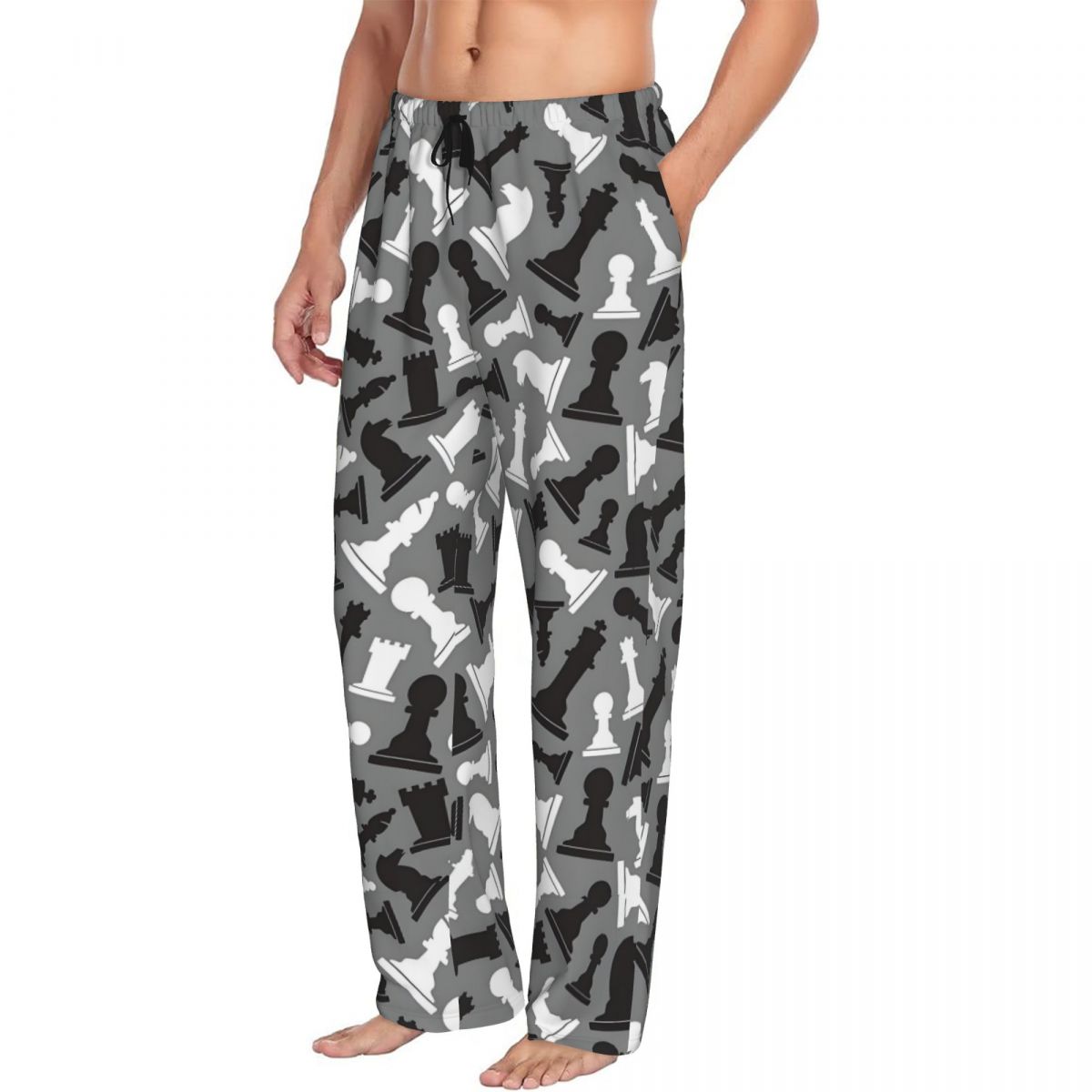 Spodnie piżamowe męskie z nadr – Board Game Print recenzja i cena